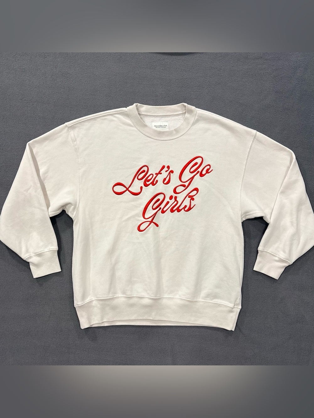 Abercrombie & Fitch Soft A&F Collection Let's Go Girls Sweatshirt Women’s Size M